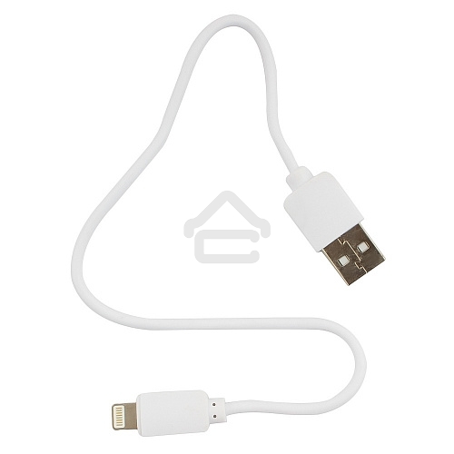 Кабель USB Гарнизон GCC-USB2-AP2-0.3M-W AM/Lightning, для iPhone5/6/7, IPod, IPad, 0.3м, белый, пакет
