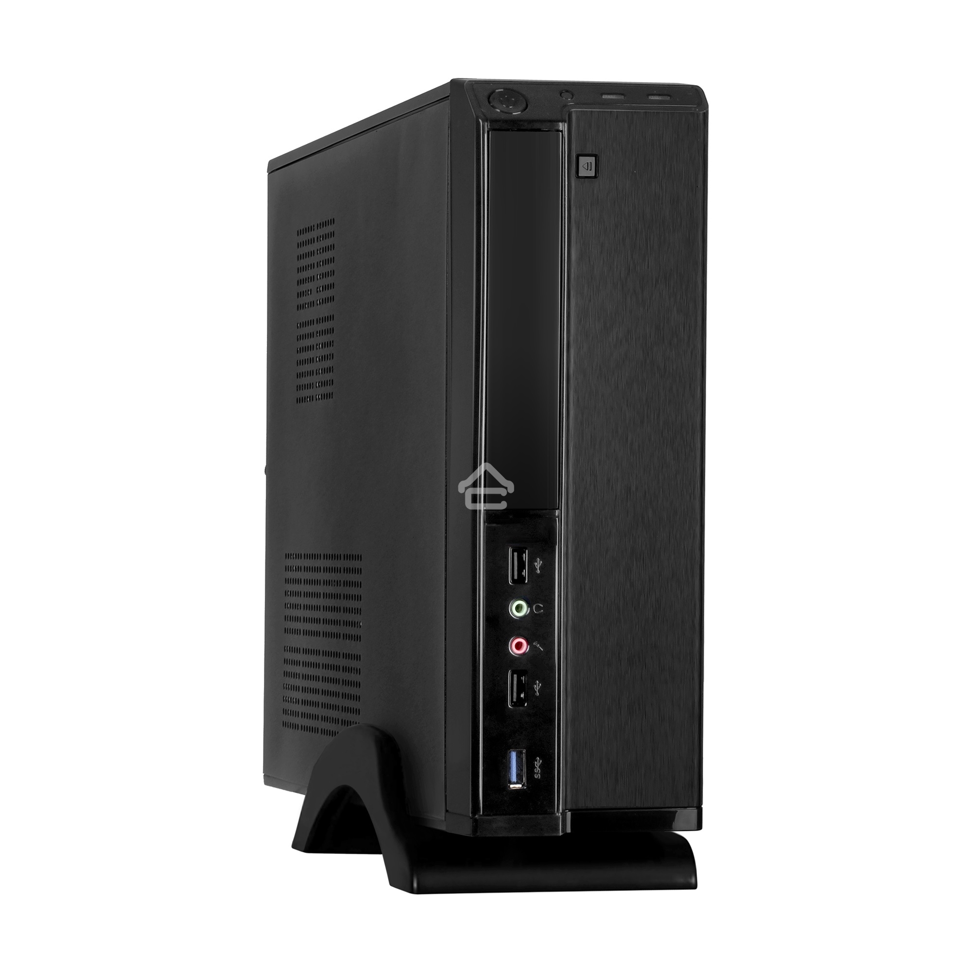 Компьютерный корпус Desktop ExeGate MI-207U-300W-8 (miniITX/mATX, БП M300 с вент. 8см, 1*USB+1*USB 3.0, аудио, черный)