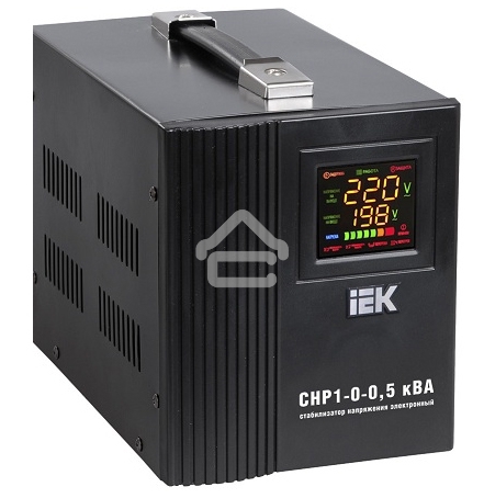 Стабилизатор напряжения HOME СНР 1/220 0.5кВА переносной ИЭК IVS20-1-00500