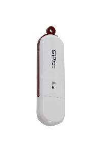 Флеш диск Silicon Power 8Gb LuxMini 320 SP008GBUF2320V1W USB2.0 белый