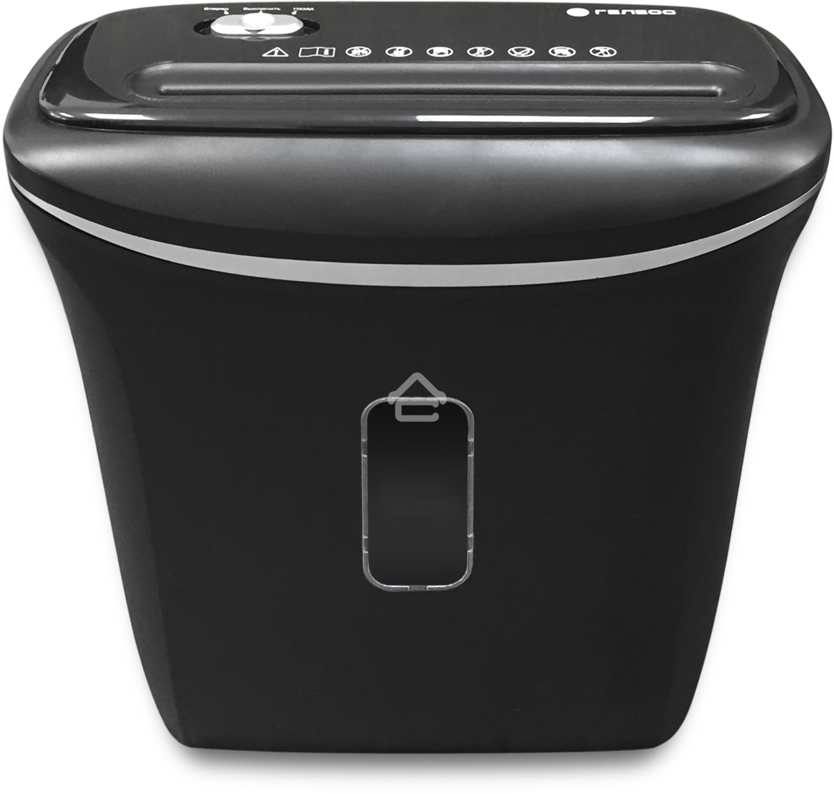 Шредер ГЕЛЕОС УД14-4, (DIN P-4), фрагмент 3,9х30мм, 6-8 лист (70г/м2), скобы, 14 литров 