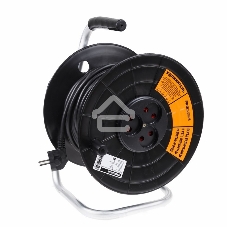 Удлинитель силовой на катушке 4 гнезда с/з 40 м 3х1 мм² STANDART PROCONNECT Удлинитель силовой на катушке 4 гнезда с/з 40 м 3х1 мм² STANDART PROCONNECT