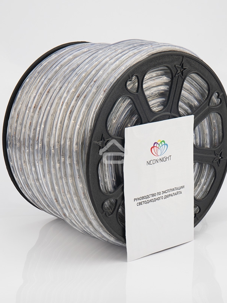 Дюралайт LED, свечение с динамикой (3W) - мульти (RYGB), 36 LED/м, бухта 100м