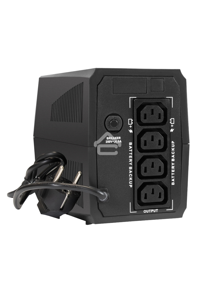 Источник бесперебойного питания ExeGate Power Back BNB-500.LED.4C13 <500VA/300W, LED, 4*C13, Black>
