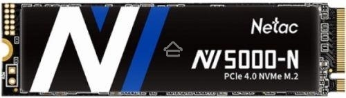 Накопитель SSD Netac NV5000 Pro, 500Gb, M.2 2280, PCIe 4.0 x4, NVMe, R/W 4800/2700, с радиатором