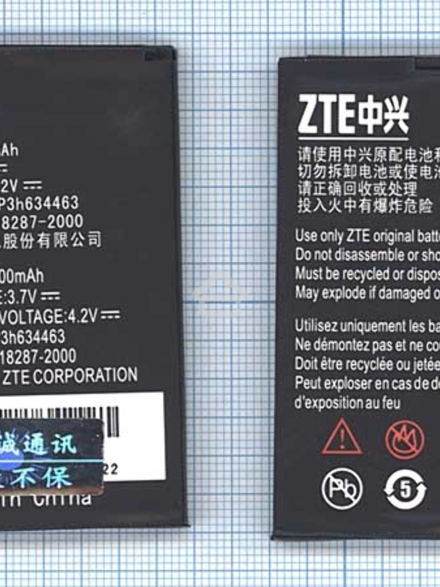 Аккумуляторная батарея Li3715T42p3h634463 для ZTE D820 ZTE D821 3.7V 5.55Wh