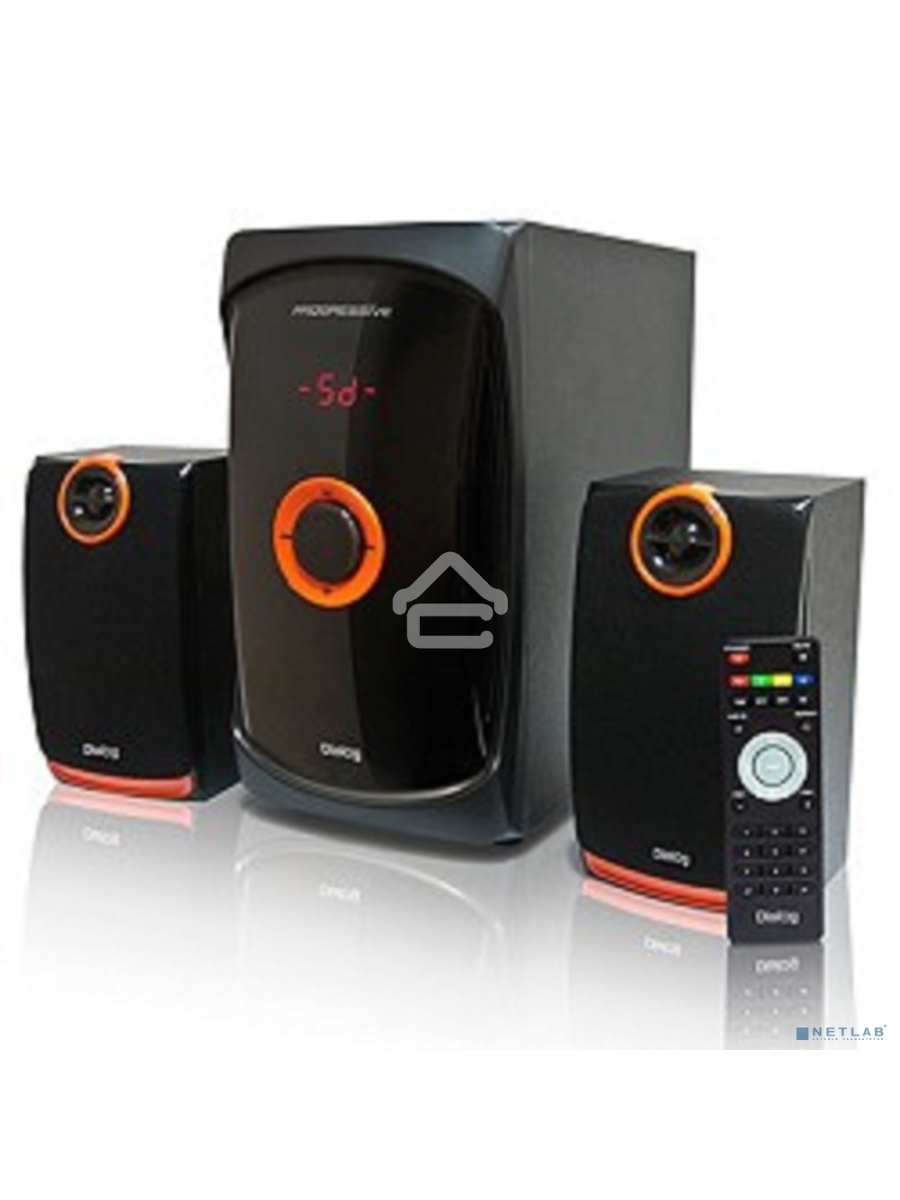 Колонки Dialog Progressive AP-200 BLACK { 2.1, 30W+2*15W RMS, USB+SD reader }