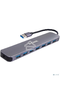 Концентратор с 7 портами USB 3.0 D-Link DUB-1370/B2A (1 порт с поддержкой режима быстрой зарядки)