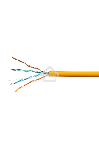 Кабель SkyNet Premium UTP-LSZH 4x2x0,51, низкое дымовыделение, нулевое содержание галогенов, медный, FLUKE TEST, кат.5e, однож., 100 м, box, оранжевый