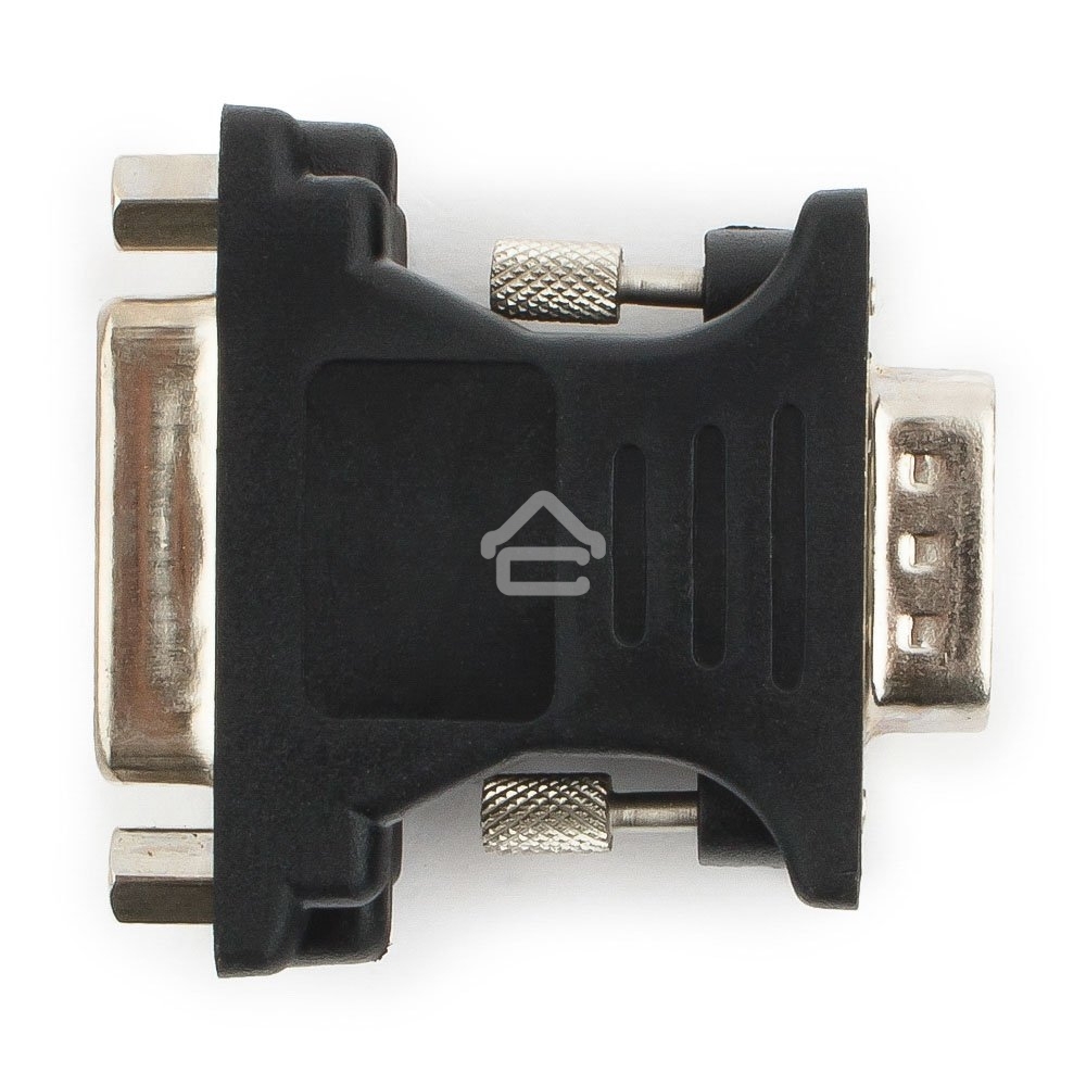 Переходник Cablexpert VGA-DVI, 15M/25F, черный, пакет (A-VGAM-DVIF-01)