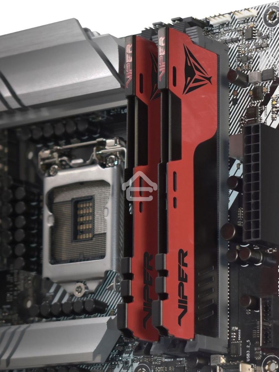 Оперативная память Patriot Viper Elite II, DDR4, 8GB (2x4 GB), 2666 MHz, CL16, DIMM, радиатор, красный