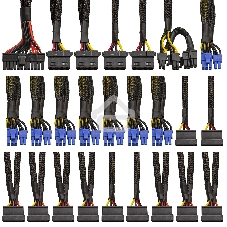 Блок питания серверный 1200W ExeGate EX292199RUS ServerPRO-1200RADS (ATX, for 3U+ cases, КПД 82% (80 PLUS), 14cm fan, 24pin, 2(4+4)pin, 6xPCIe, 8xSATA, 4xIDE, Cable Management, black)