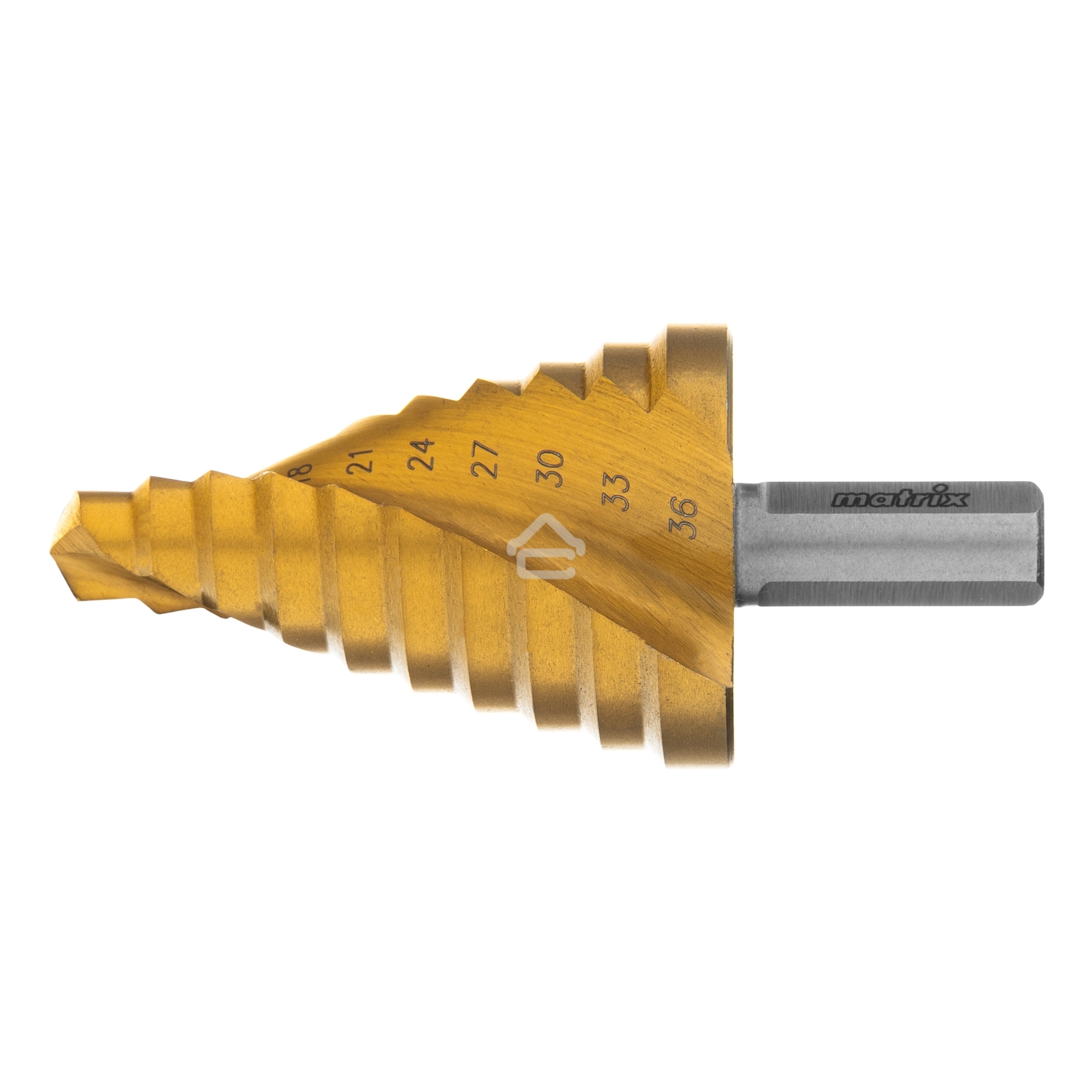 Сверло Matrix ступенчатое 9-12-15-18-21-24-27-30-33-36мм hss спиральный профиль шестигранный