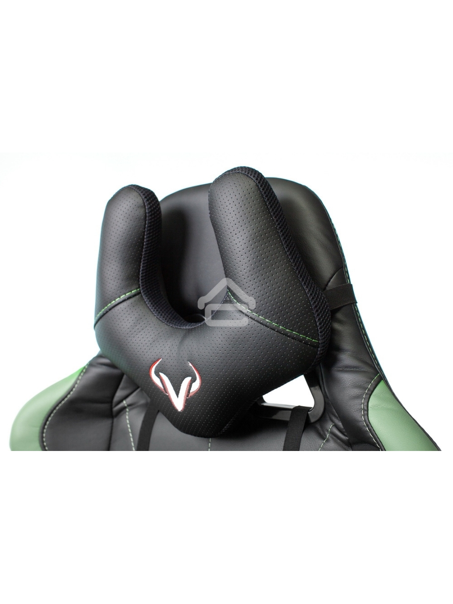 Кресло игровое Бюрократ VIKING 5 AERO LGREEN черный/салатовый искусственная кожа