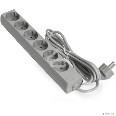 Удлинитель ExeGate EX285829RUS ECE-6-1.8G (6 евророзетки с заземлением, 1.8 м, серый)