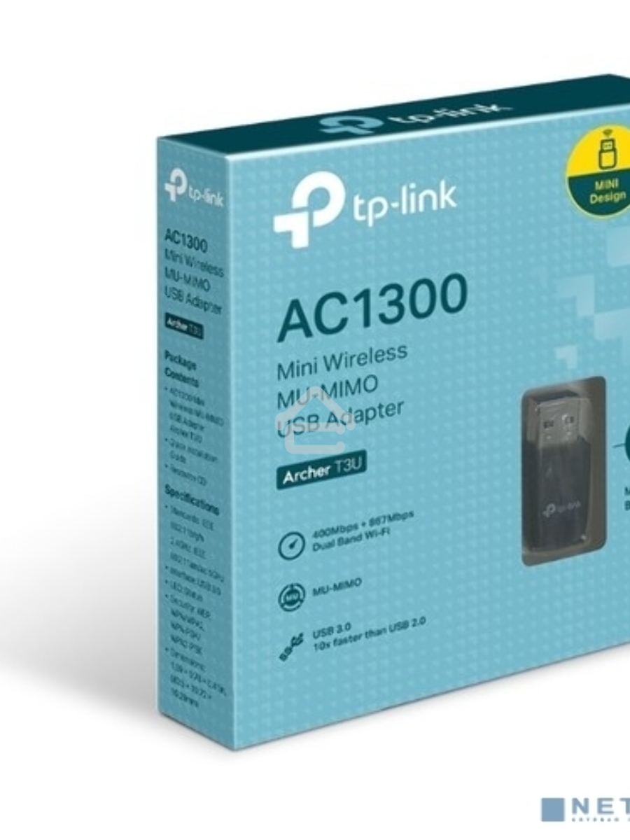 Адаптер TP-LINK Archer T3U AC1300 Мини Wi-Fi MU-MIMO USB-адаптер