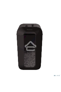 Шредер Fellowes PowerShred LX65 черный (секр.P-4)/перекрестный/10лист./22лтр./скрепки/скобы/пл.карты