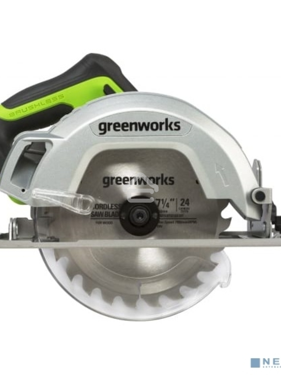 Циркулярная пила аккумуляторная GreenWorks GD24CS 24В, без АКБ и ЗУ (1500907)