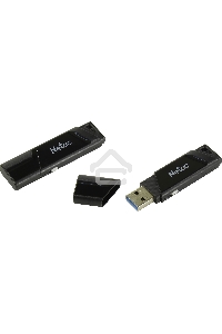 Флеш диск Netac U336S NT03U336S-064G-30BK, 64Gb, USB3.0, пластиковая с защитой от записи