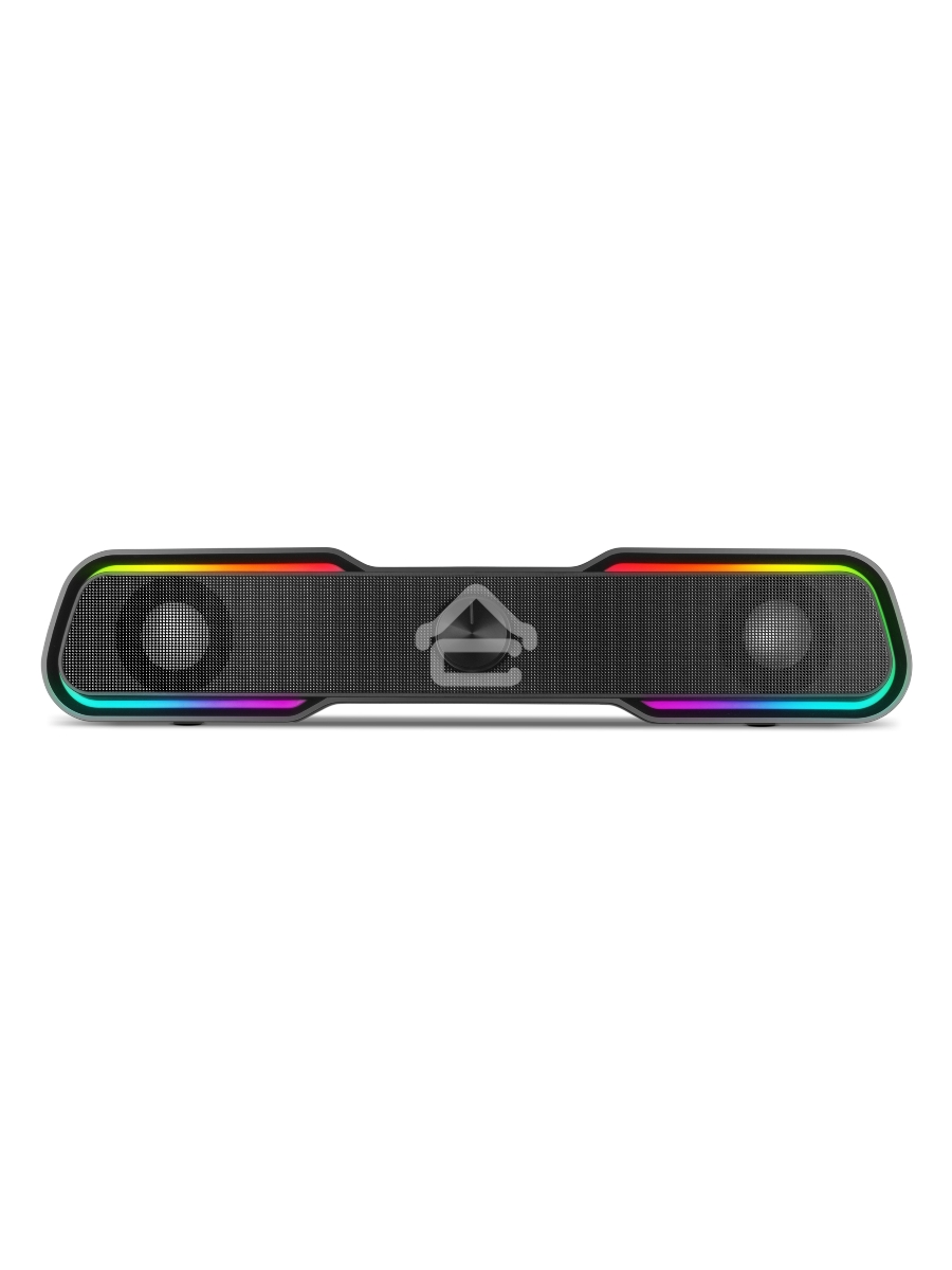 Колонки чёрные Sven 450 2.0 (2x5W, Bluetooth, RGB-подсветка)