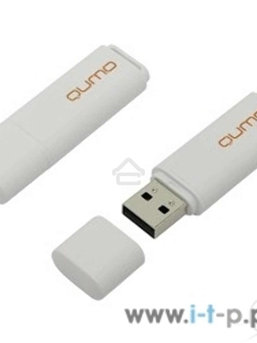 Флэш Диск USB 2.0 QUMO 8GB Optiva 01 White QM8GUD-OP1-white