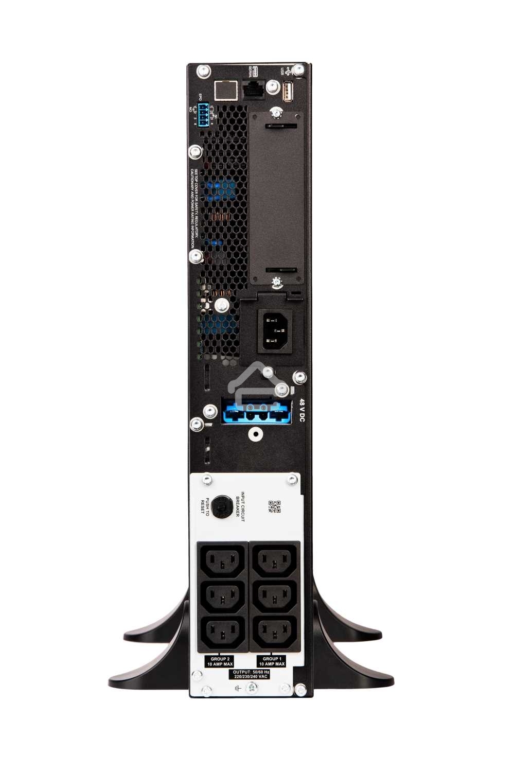 Источник бесперебойного питания APC Smart-UPS SRT, 1000VA/1000W, On-Line, Extended-run, Tower (Rack 2U convertible), черный