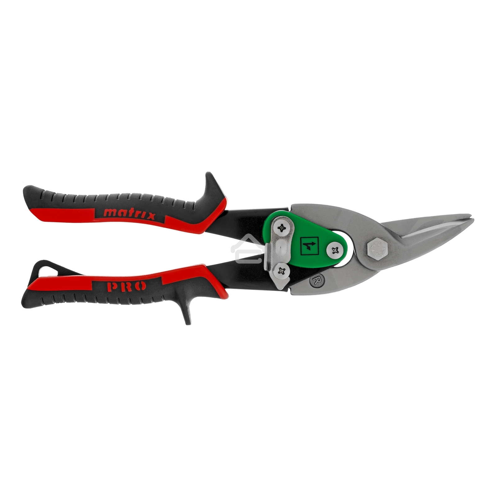 Ножницы по металлу Matrix, 250 мм, правый рез,сталь CRMO,двухкомпонентные рукоятки, PRO