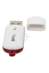 Флеш диск Silicon Power 8Gb LuxMini 320 SP008GBUF2320V1W USB2.0 белый