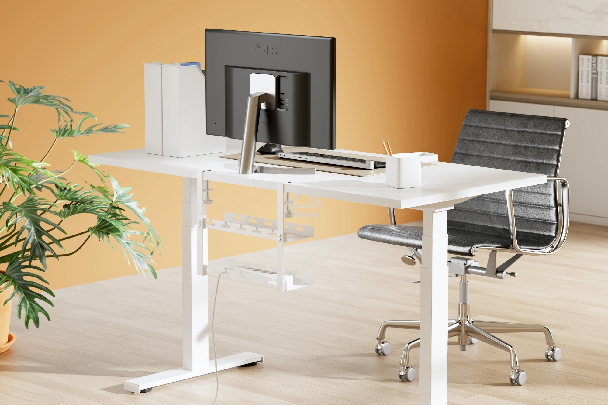 Кабель-канал Cactus CS-CM-400-2WT для столов 40x13.4x34.2 см белый