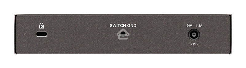 Неуправляемый коммутатор D-Link DGS-1008P/F3A с 8 портами 10/100/1000Base-T (4 порта PoE 802.3af/at, PoE-бюджет 60 Вт)