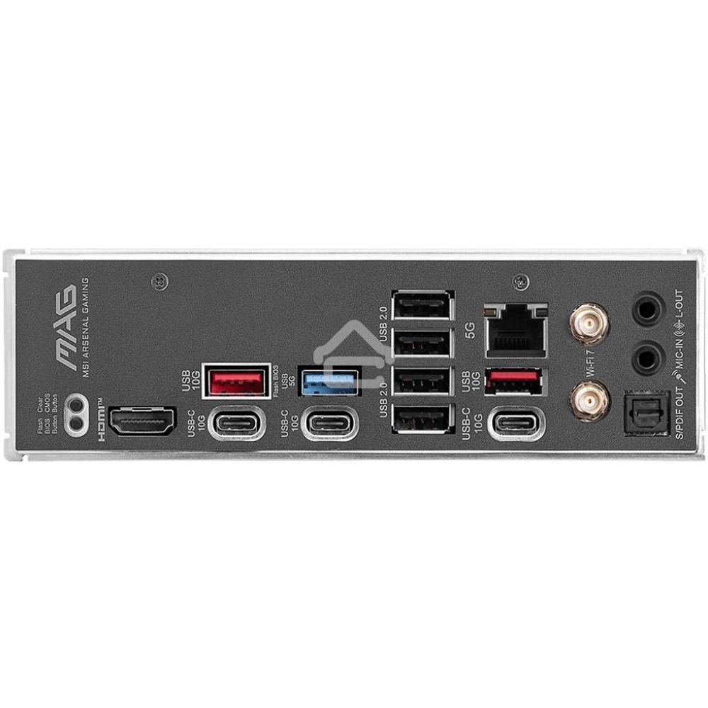 Материнская плата MSI MAG B850 TOMAHAWK MAX WIFI, AM5, AMD B850, 4xDDR5, 4xSATA, 4xM.2, 3xPCI-E x16, 1xHDMI, 1x5Gb LAN, 2xUSB-A 5Gbps, 4xUSB-A 2.0, 3xUSB-C 10Gbps, 7.1, Wi-Fi 7, Bluetooth 5.4, ATX