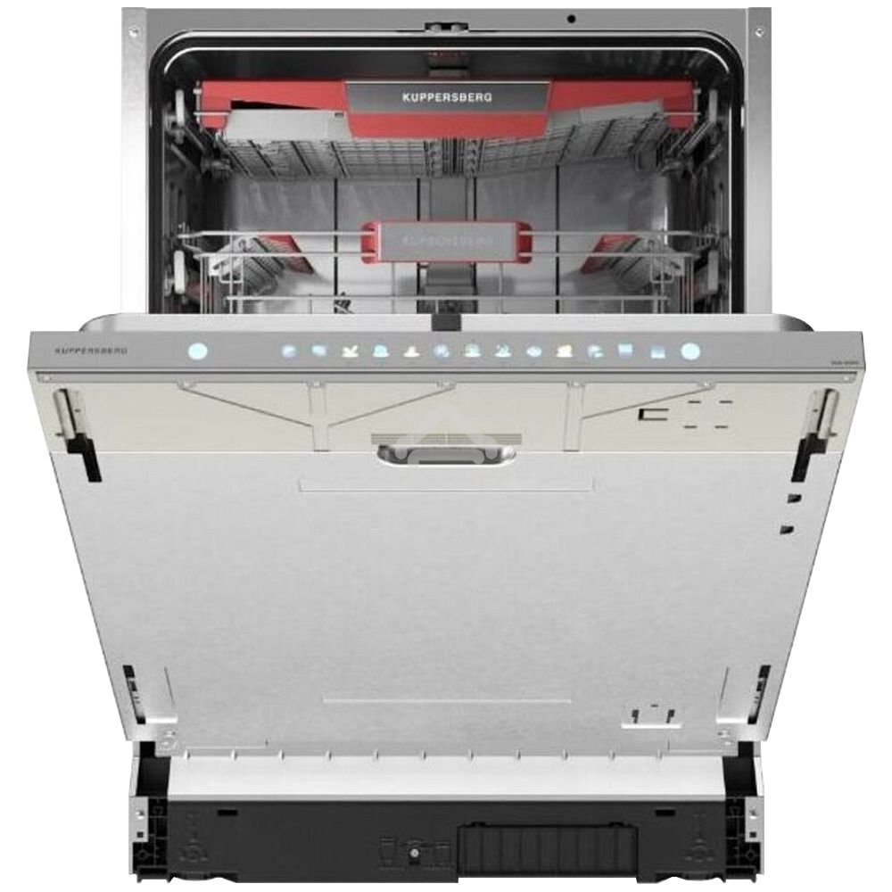 Встраиваемая посудомоечная машина Kuppersberg, High-Tech, 60 см, 15 комплектов, 3 корзины, 7 программ, конденсационная сушка, автоматическое открывание двери, LED подсветка, сенсорное управление, инверторный мотор, энергоэффективность А+++