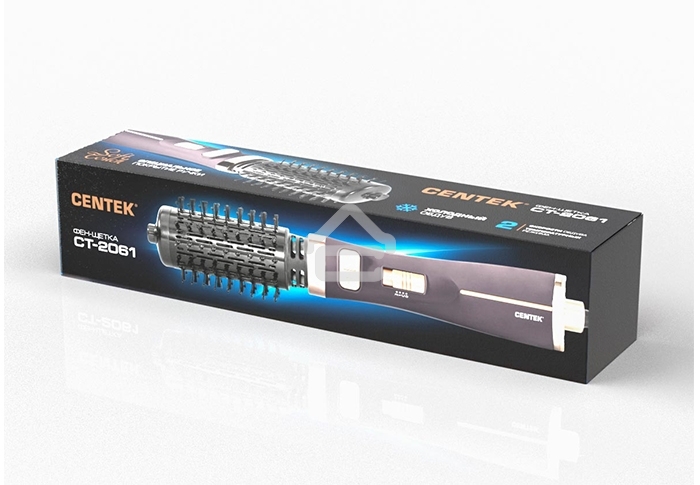 Фен-щетка Centek CT-2061 1000 Вт золото/черный