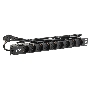 Блок ITK PDU 9 розеток DIN49440 (нем. cтанд.) 1U, шнур 2м вилка DIN49441 (нем. станд.), профиль из ПВХ, черный