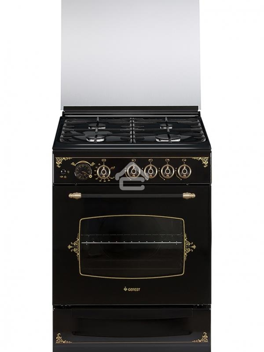 Плита газовая Gefest ПГ 6100-03 0179 черный, конфорок 4 шт, духовка 52 л, 60 см x 85 см x 60 см