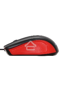 Мышь проводная Acer OMW012 черный/красный, 1200 dpi, USB, кнопки - 3