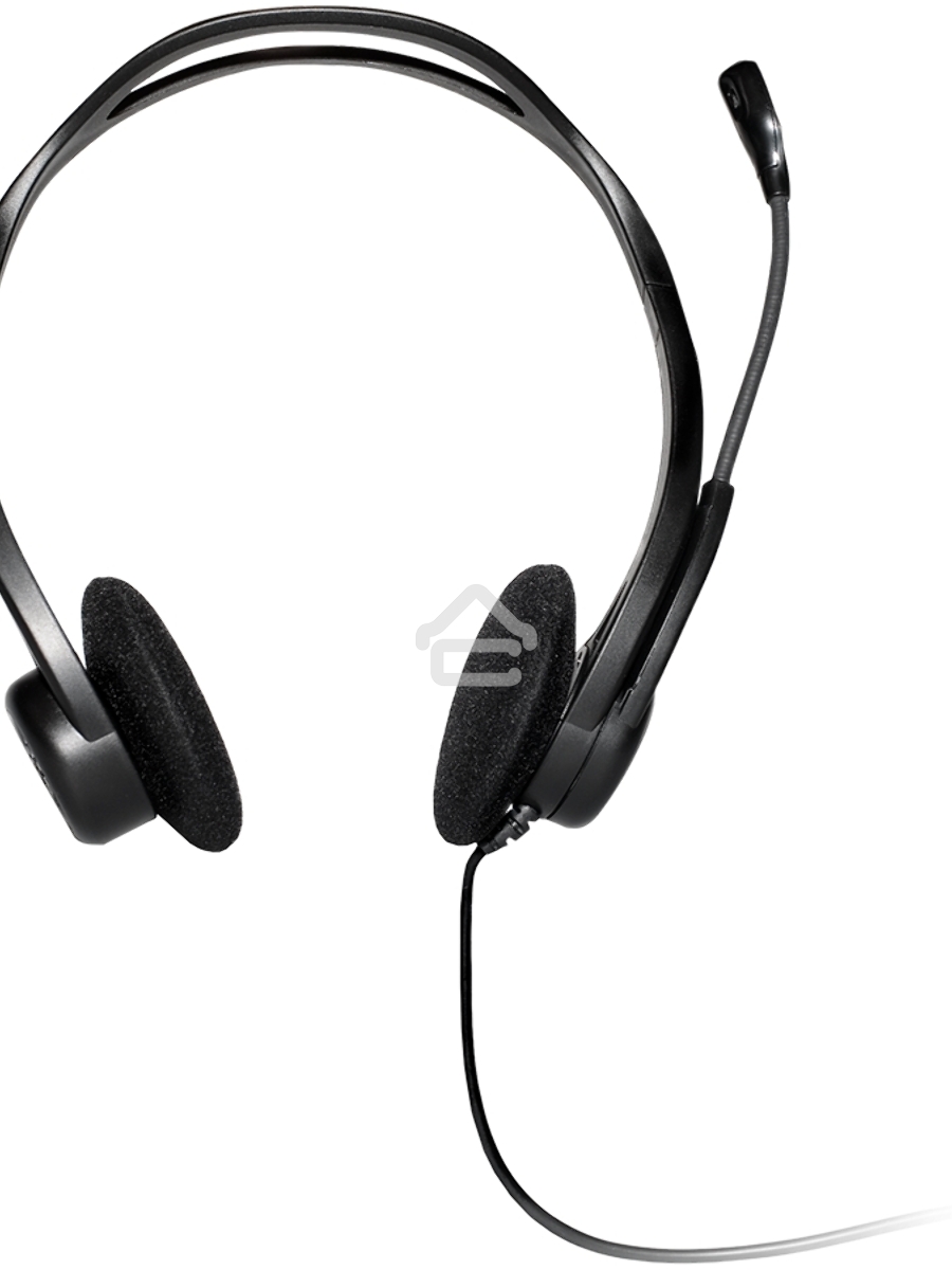 Наушники с микрофоном Logitech 960 черный 2.4м накладные оголовье (981-000100)