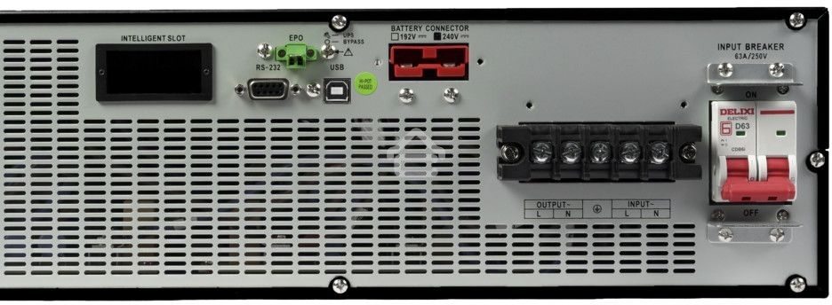 Источник бесперебойного питания Systeme Electriс Smart-Save Online SRV, 10000VA/9000W, On-Line, Extended-run, Rack 6U(Tower convertible), LCD, Out: Hardwire, SNMP Intelligent Slot, USB, RS-232
