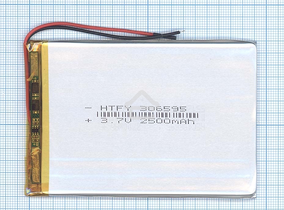 Аккумулятор Li-Pol (батарея) 3x65x95мм 2pin 3.7V/2500mAh