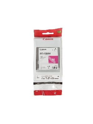Картридж струйный Canon PFI-106 M (6623B001) пурпурный (130 мл) для Canon iPF6300S/6400/6450