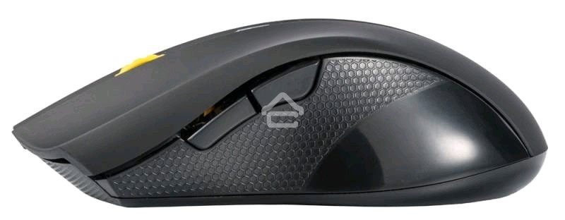 Мышь беспроводная Oklick 495MW черный/золотистый, 1600 dpi, радиоканал, USB, кнопки - 6