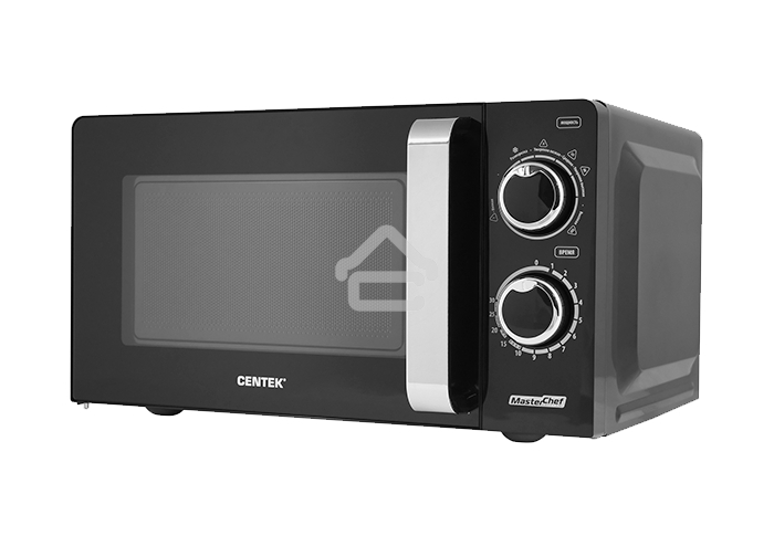 Микроволновая печь Centek CT-1575 черный, 20 л, 700 Вт, поворотный механизм