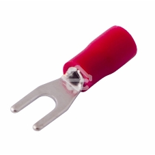 Наконечник вилочный изолированный 3.2 мм 0.5-1.5 мм² (НВи 1.5-3/НВи 1,25-3) красный Rexant
