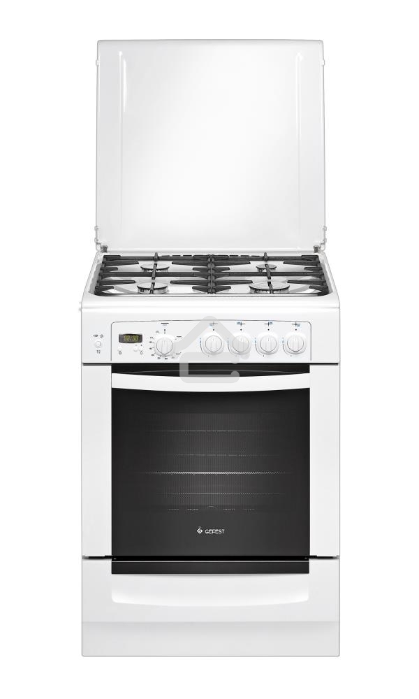 Плита газовая Gefest ПГ6100-03 белый, конфорок 4 шт, духовка 52 л, 60 см x 85 см x 60 см