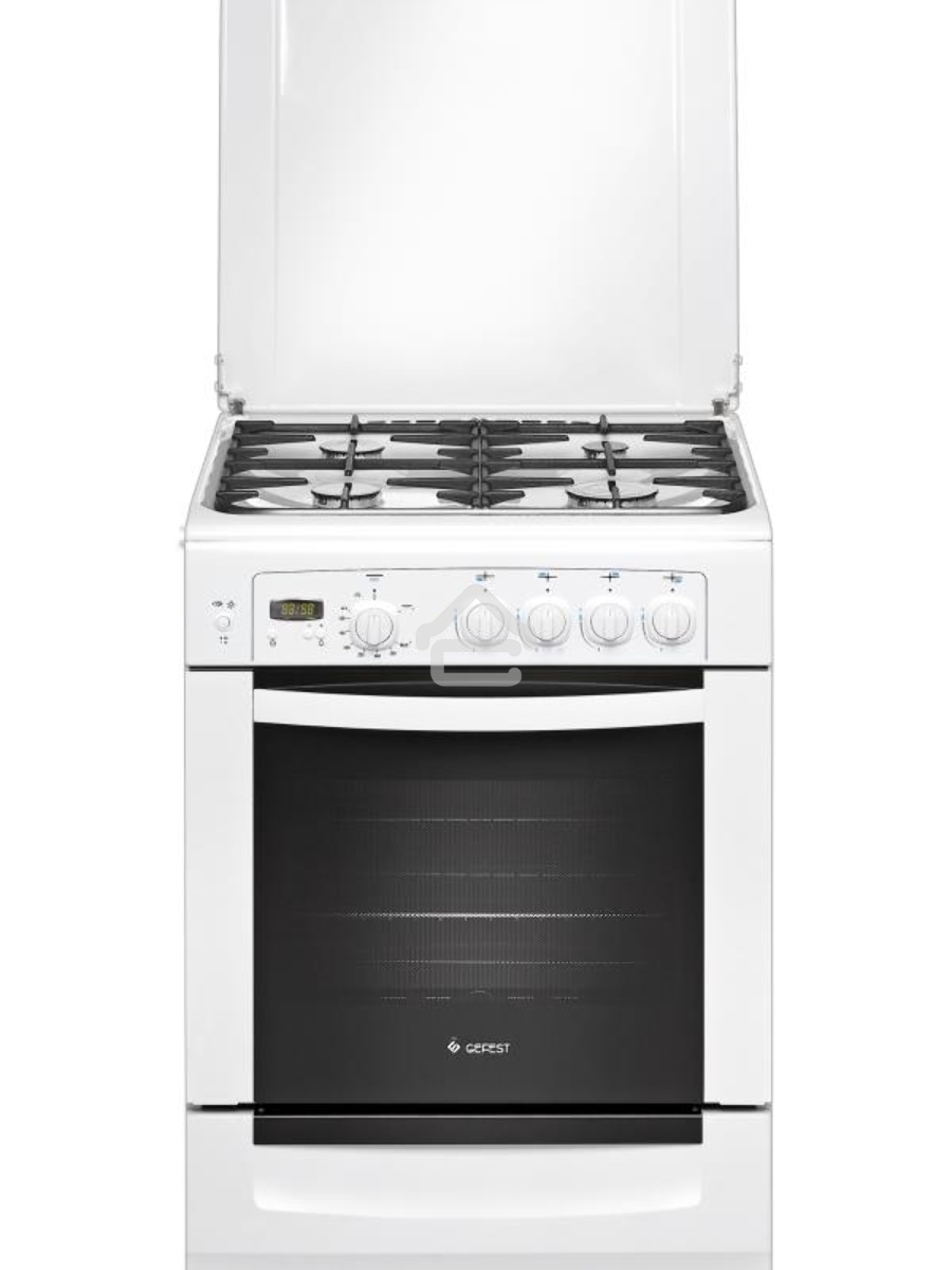 Плита газовая Gefest ПГ6100-03 белый, конфорок 4 шт, духовка 52 л, 60 см x 85 см x 60 см