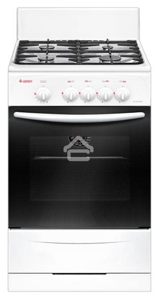 Плита газовая Gefest CG 50М02 К73 белый, конфорок 4 шт, духовка 42 л, 50 см x 85 см x 53 см