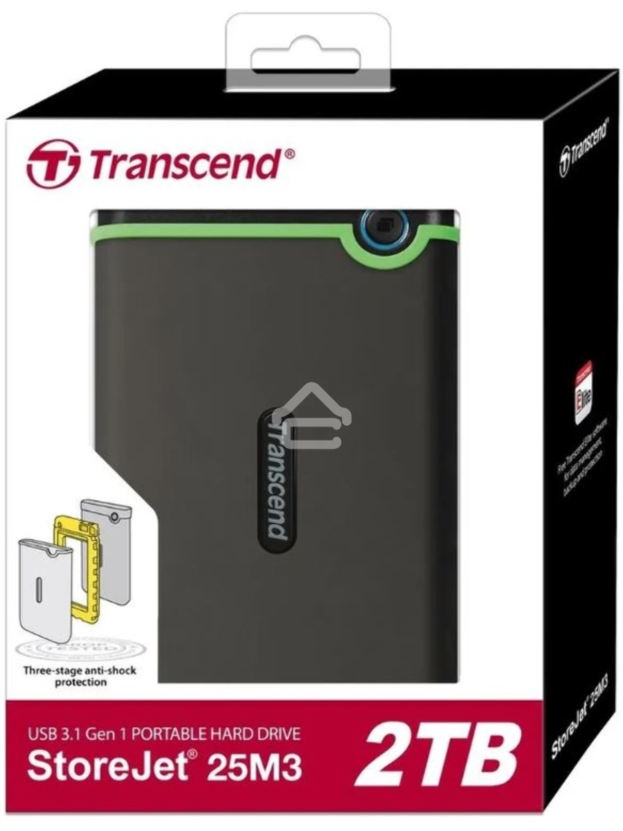 Внешний жесткий диск 2TB Transcend StoreJet 25M3S, 2.5