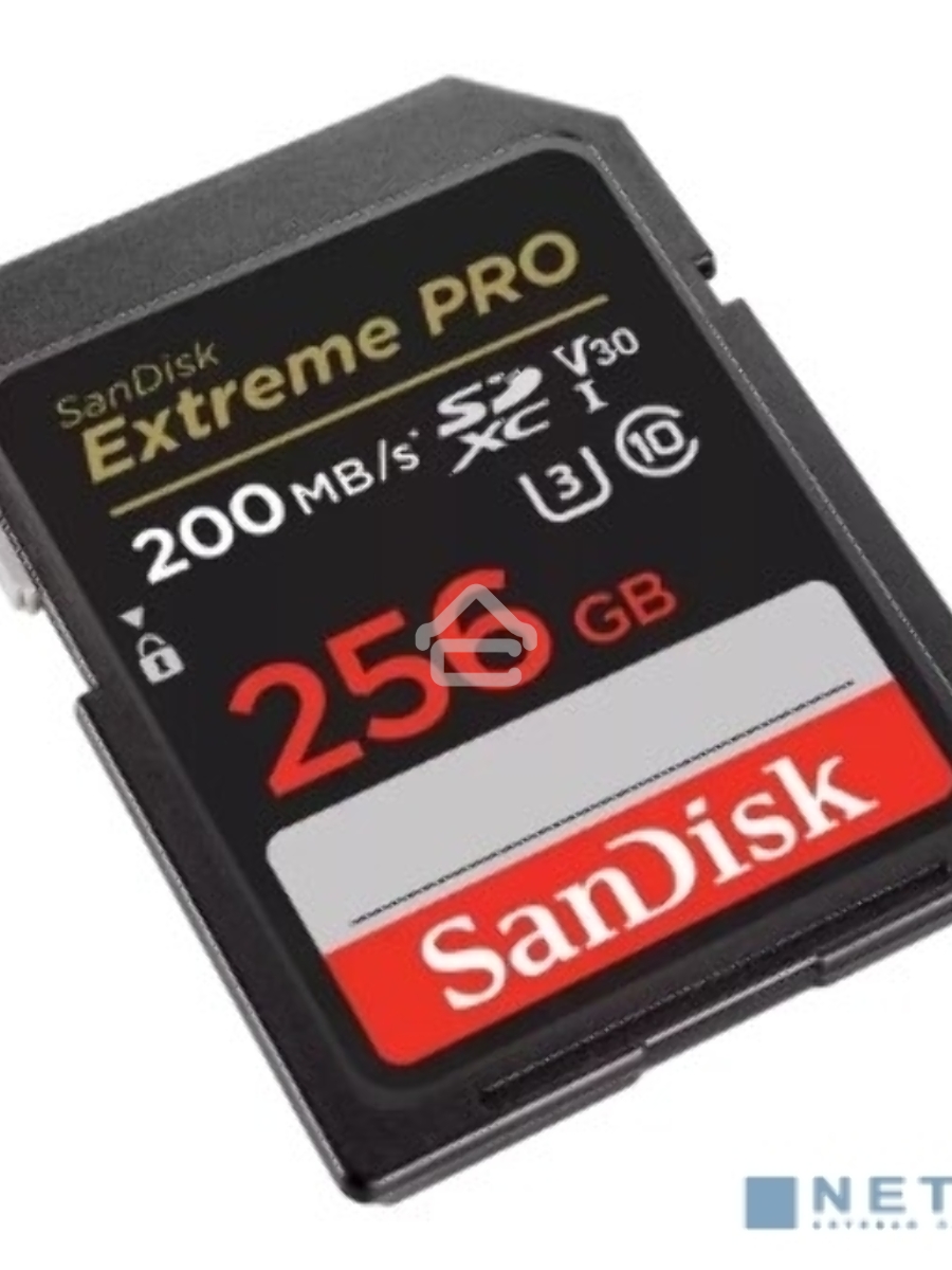 Флеш карта SD 256GB SanDisk SDXC Class 10 V30 UHS-I U3 Extreme Pro 200MB/s