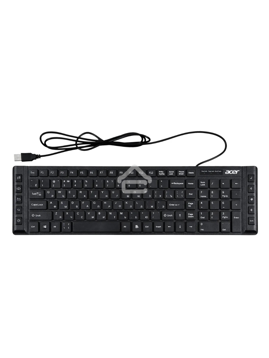Клавиатура Acer OKW010 [ZL.KBDEE.002] проводная, USB, черный