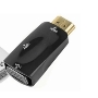 Переходник HDMI на VGA c аудио черный